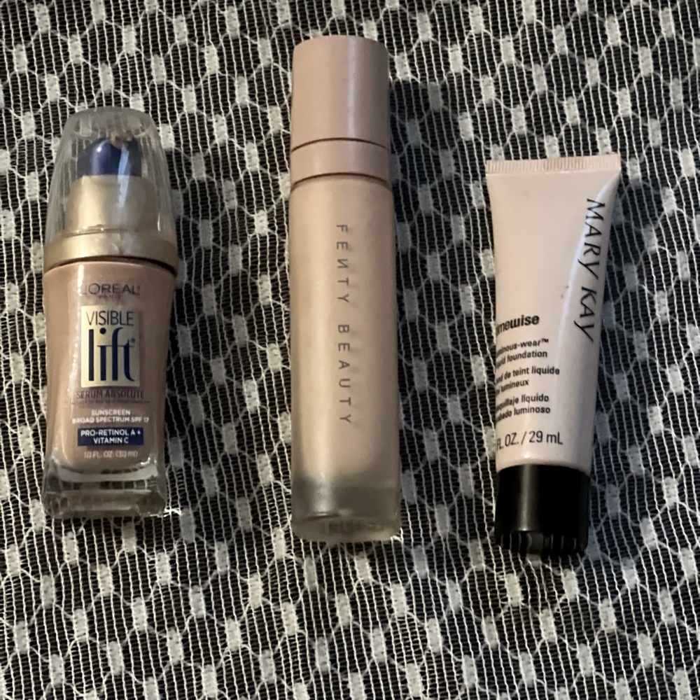Foundation bundle: Fenty Beauty, Loreal, and Mary Kay